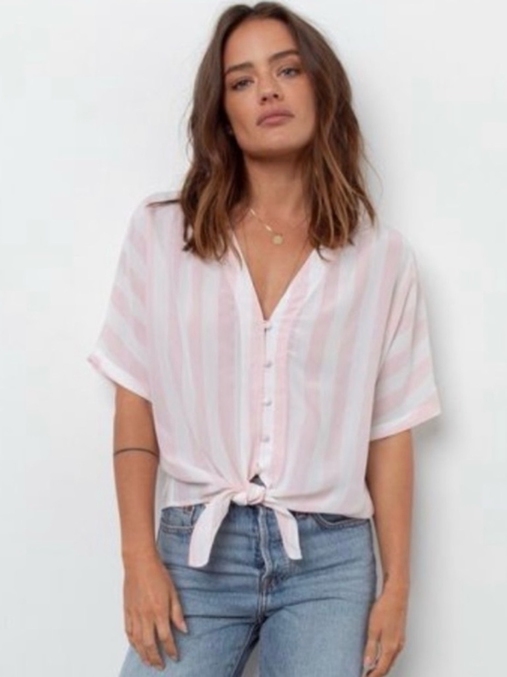 Rails Thea Peony Stripe Blouse 100% Silk Women’s Size XS NWT